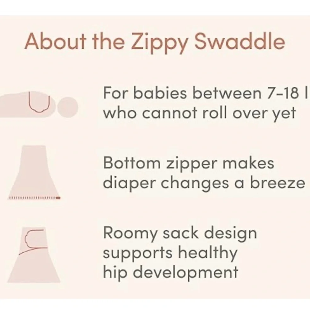 Zipadee Zip Swaddle small/medium (0-3 months)
